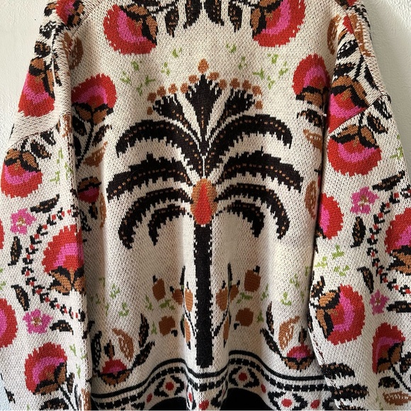 Farm RIO Sand Palms Paradise knit cardigan size medium - Picture 9 of 9